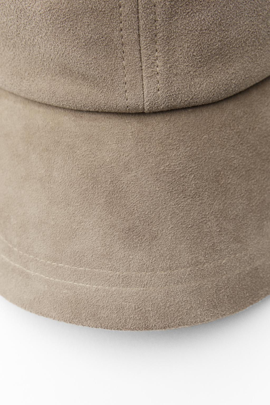 SUEDE LEATHER CAP - Zara фото 9