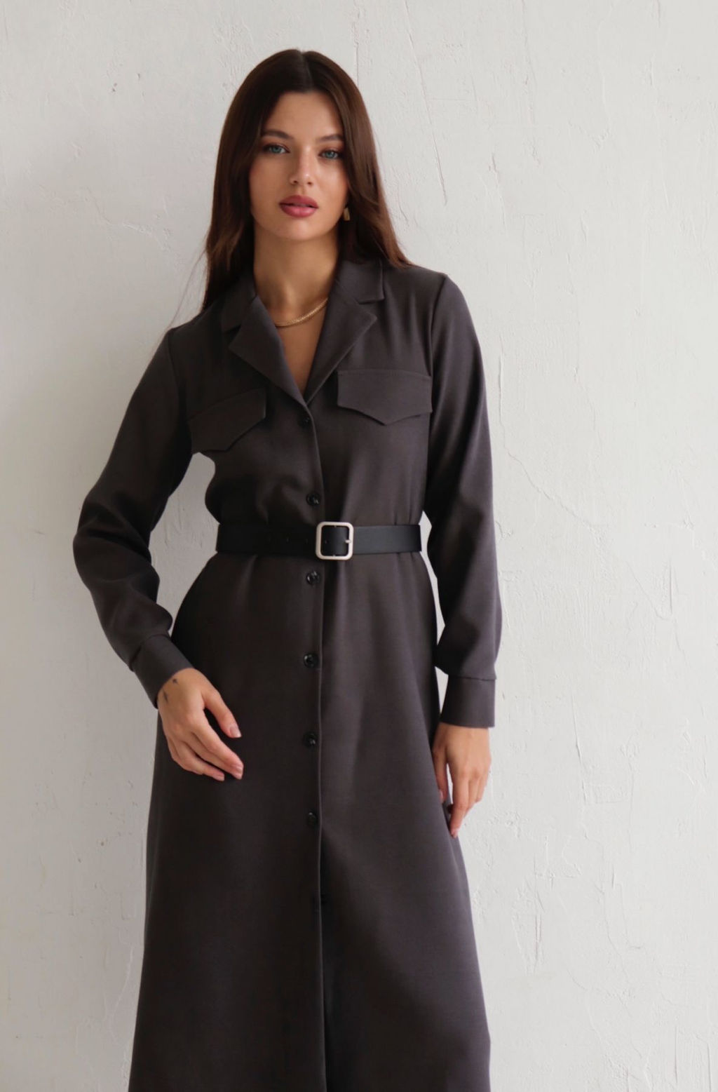 Платье-рубашка с английским воротником - Martichelli фото 182