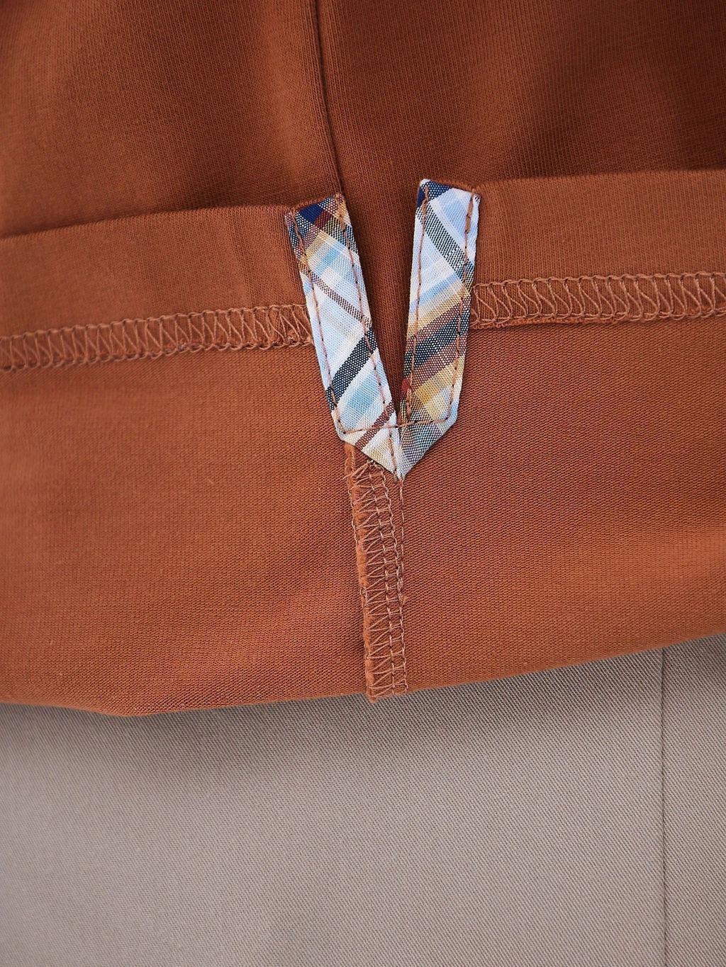 Джемпер мужской с воротником поло короткий рукав GREG G144-KO-HJ-70138-1246T (терракот)  фото 3