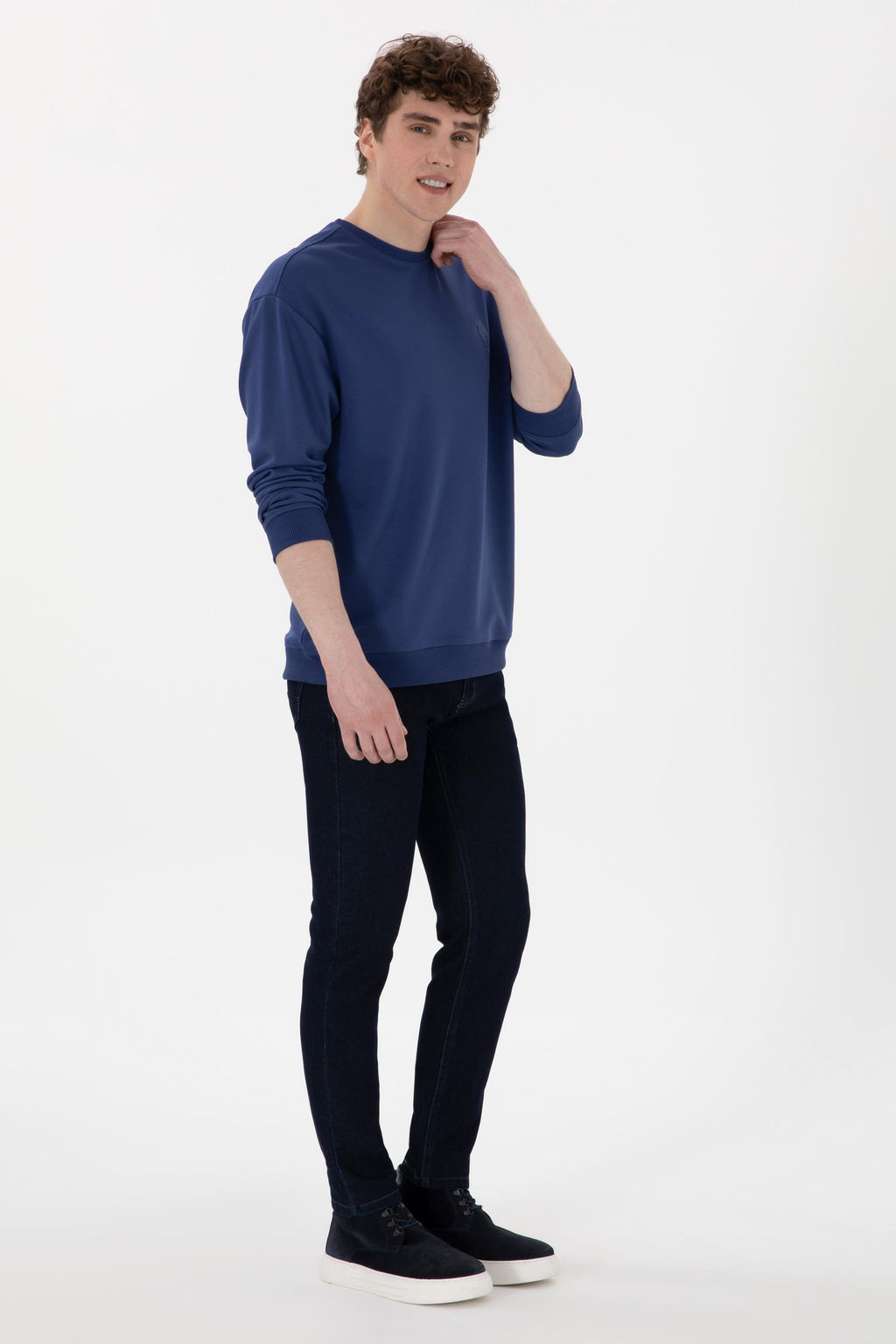 Erkek A__k Lacivert Sweatshirt Sepette S_rpriz _ndirim - U.s. polo assn фото 4
