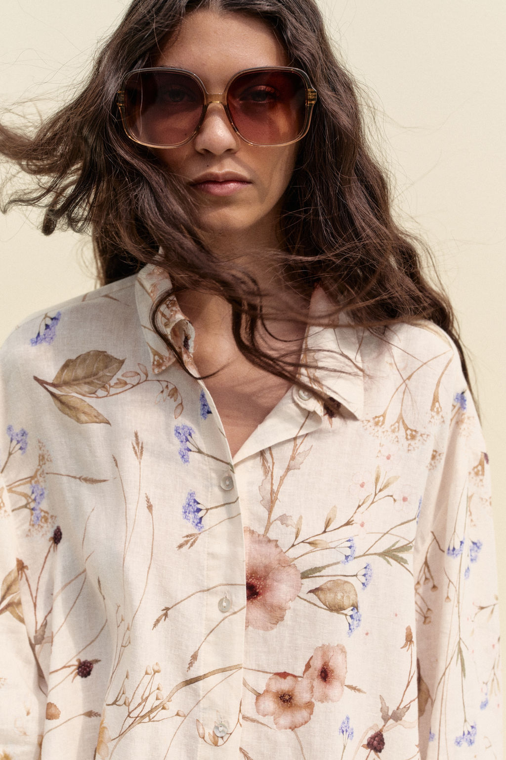 Camisa en mezcla de lino - H&m фото 2
