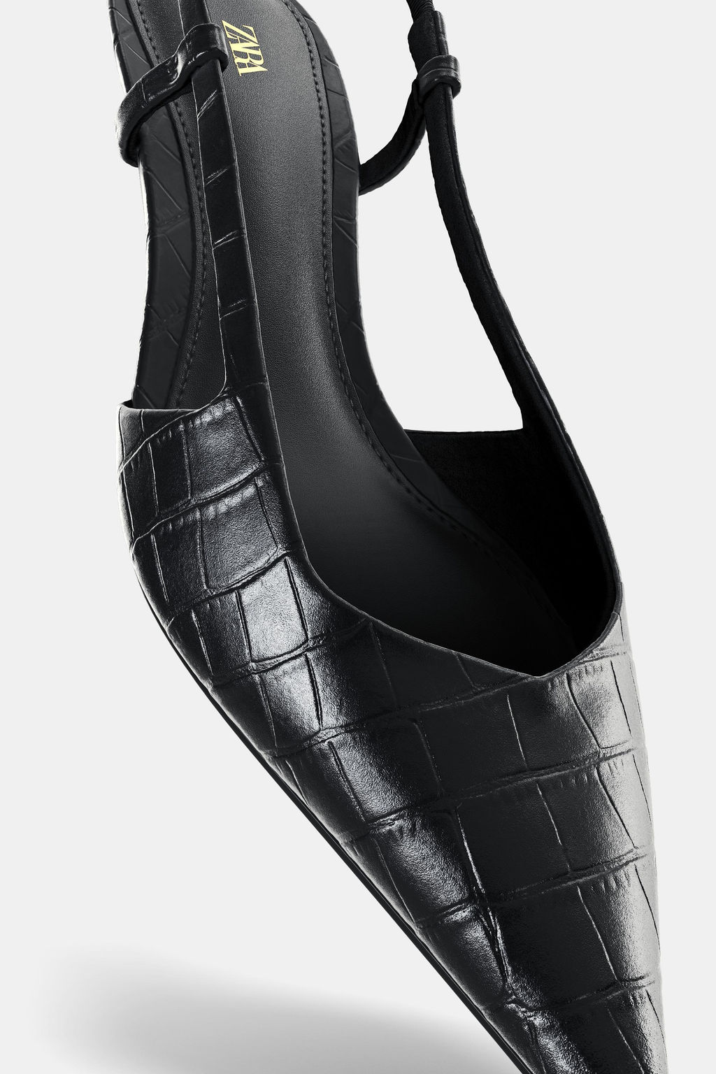 EMBOSSED SLINGBACK SHOES - Zara фото 5