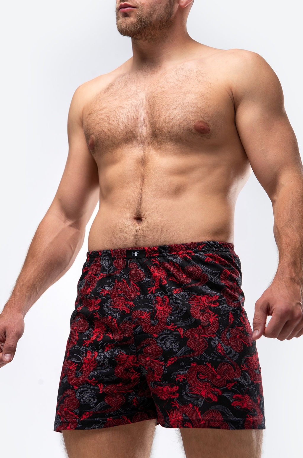 Мужские трусы с принтом дракон Happy Fox  фото 5