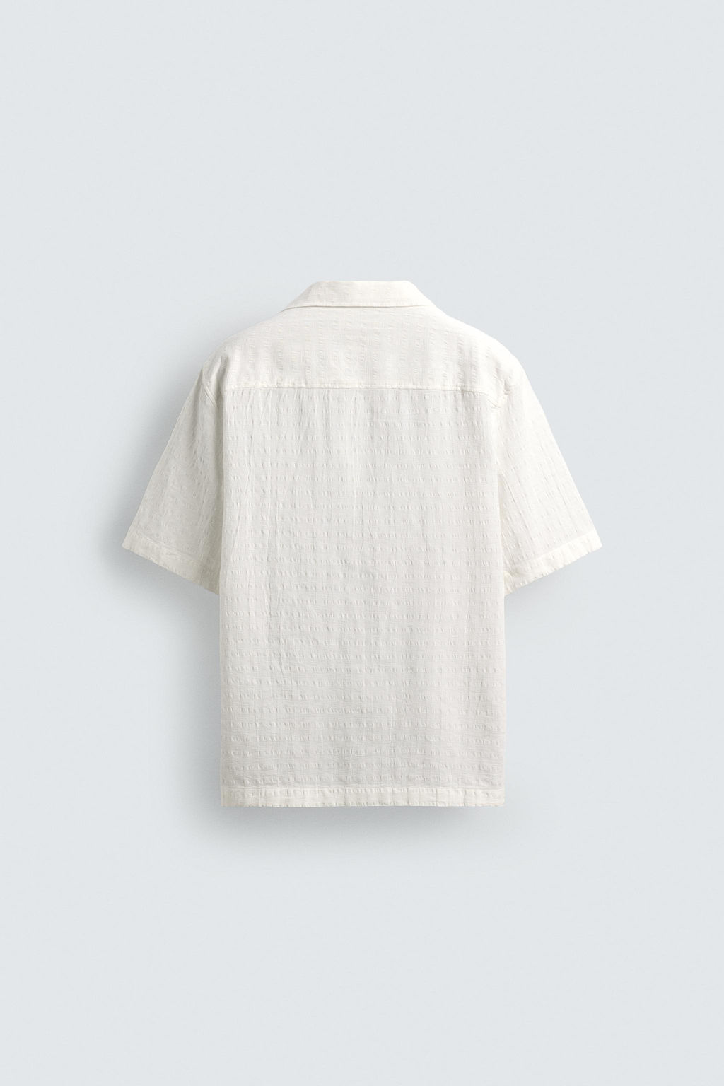 CAMISA JACQUARD CUADROS / Blanco - Zara фото 7