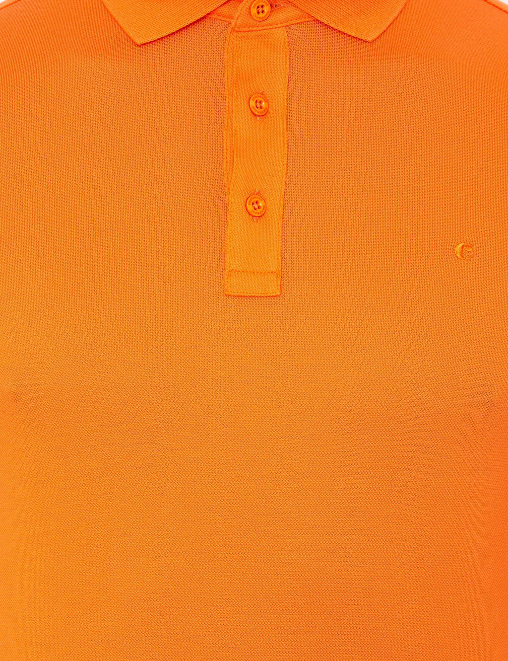 Оранжевая приталенная базовая футболка - Cacharel фото 6