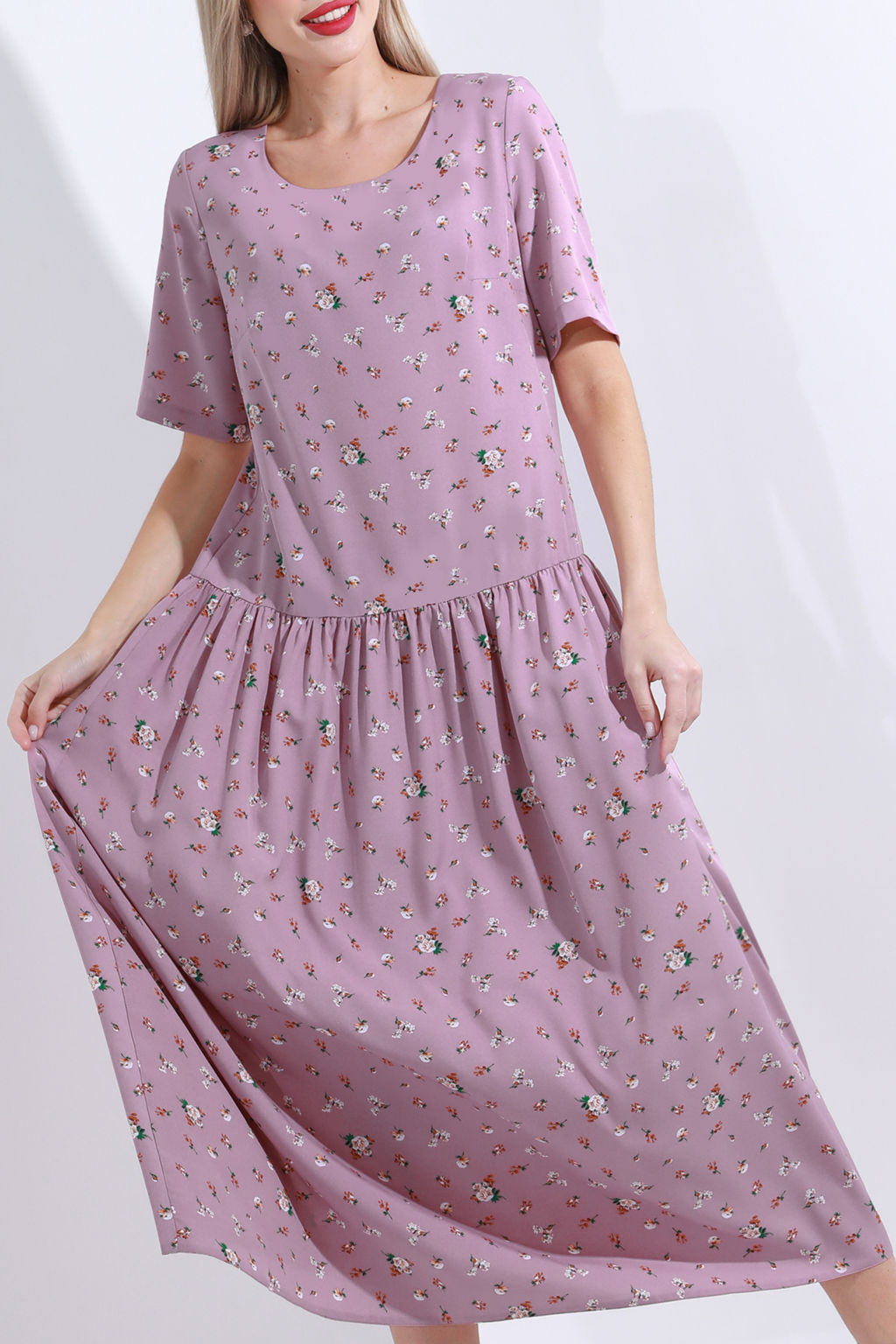 Платье длинное в цветочек - Dstrend фото 7