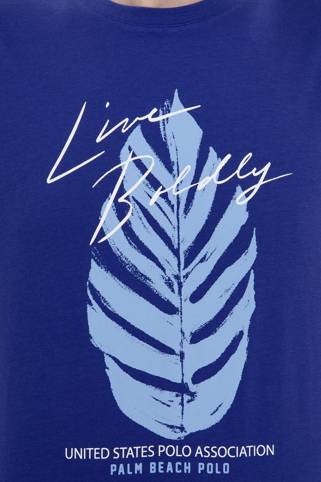 U. S. Polo Assn Мужская синяя футболка с круглым вырезом - U.s. polo assn фото 6