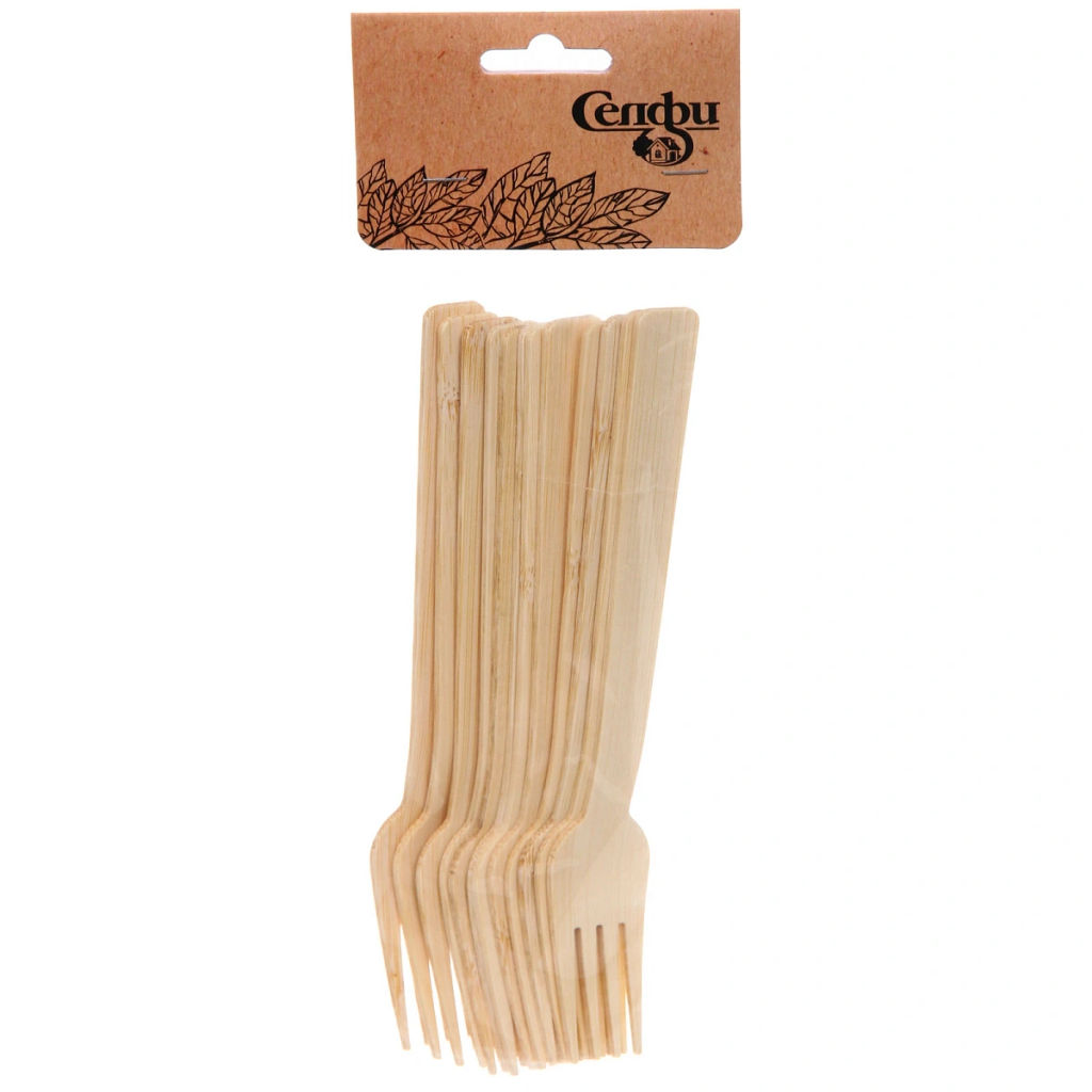 Цена за 2 шт. Вилка одноразовая "ЭкоСтиль" в наборе 12шт