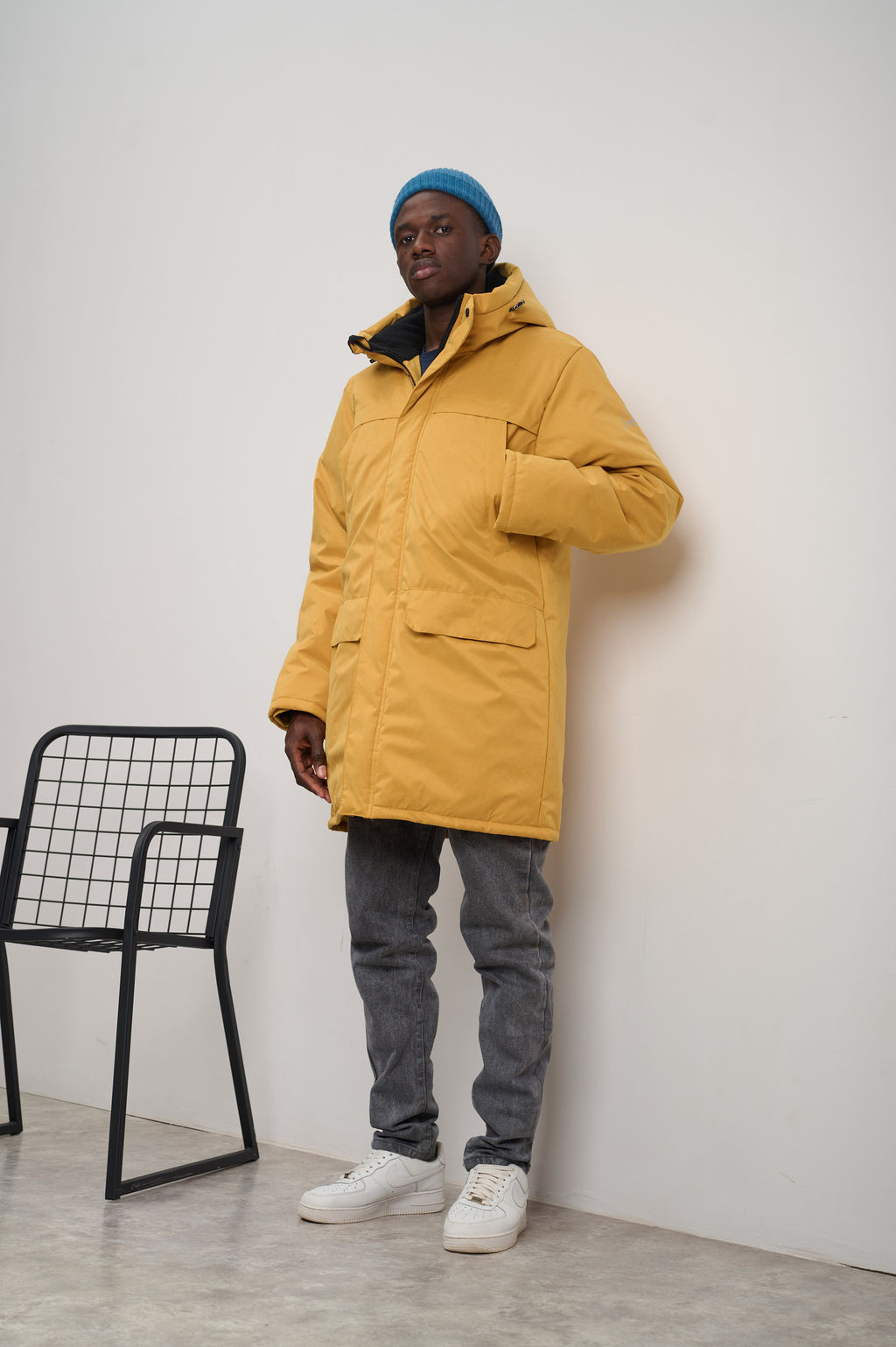 Парка мужская зимняя "Минимал" горчица