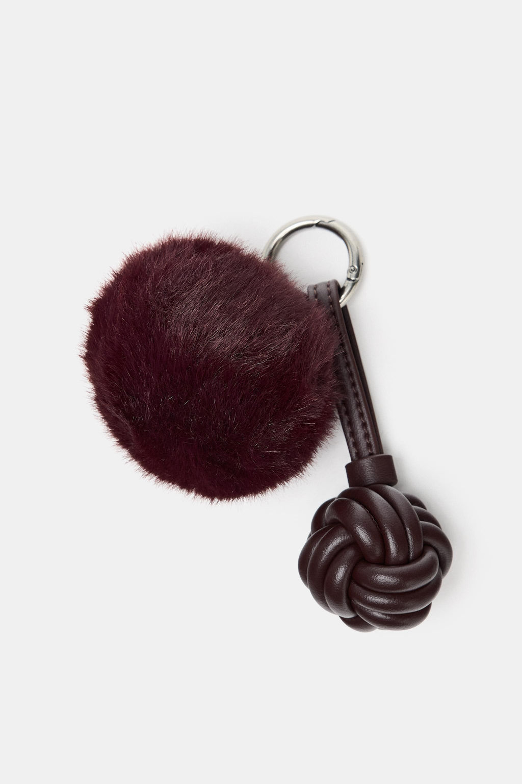 KNOTTED FAUX FUR CHARM - Zara фото 2