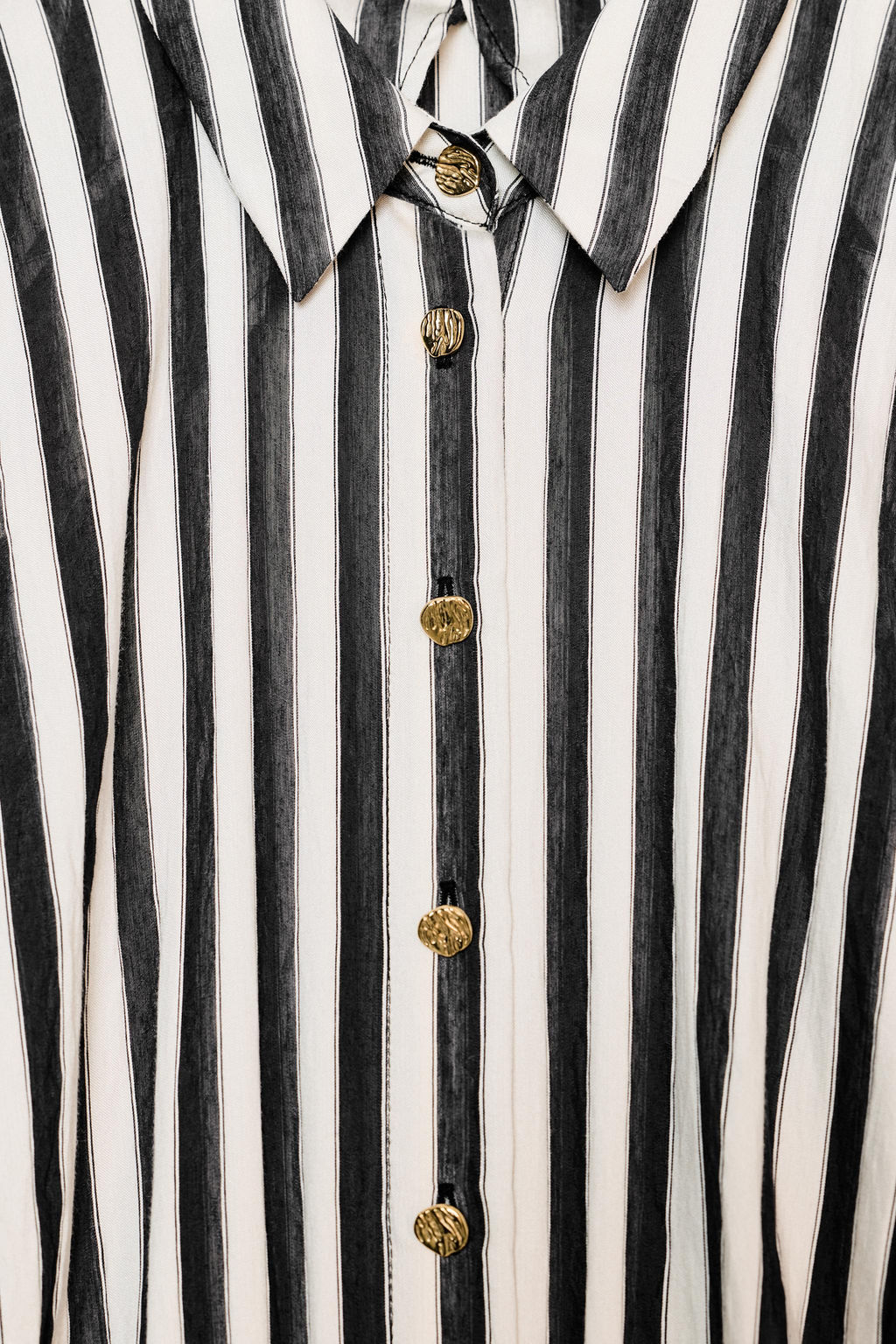 VESTIDO MIDI COMBINADO RAYAS CINTUR?N / Crudo / Negro - Zara фото 11