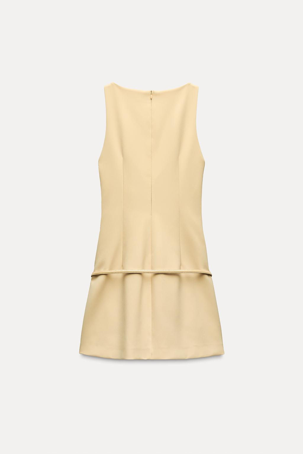 STRETCH DRESS WITH BELT - Zara фото 2
