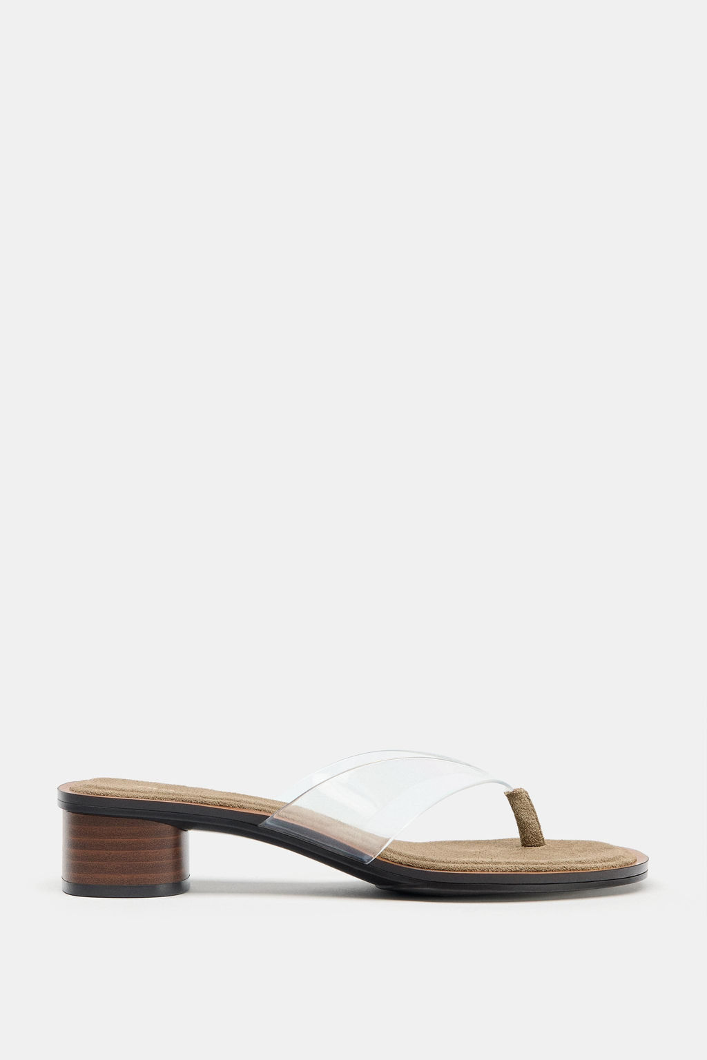 VINYL BLOCK HEEL SANDALS - Zara фото 11