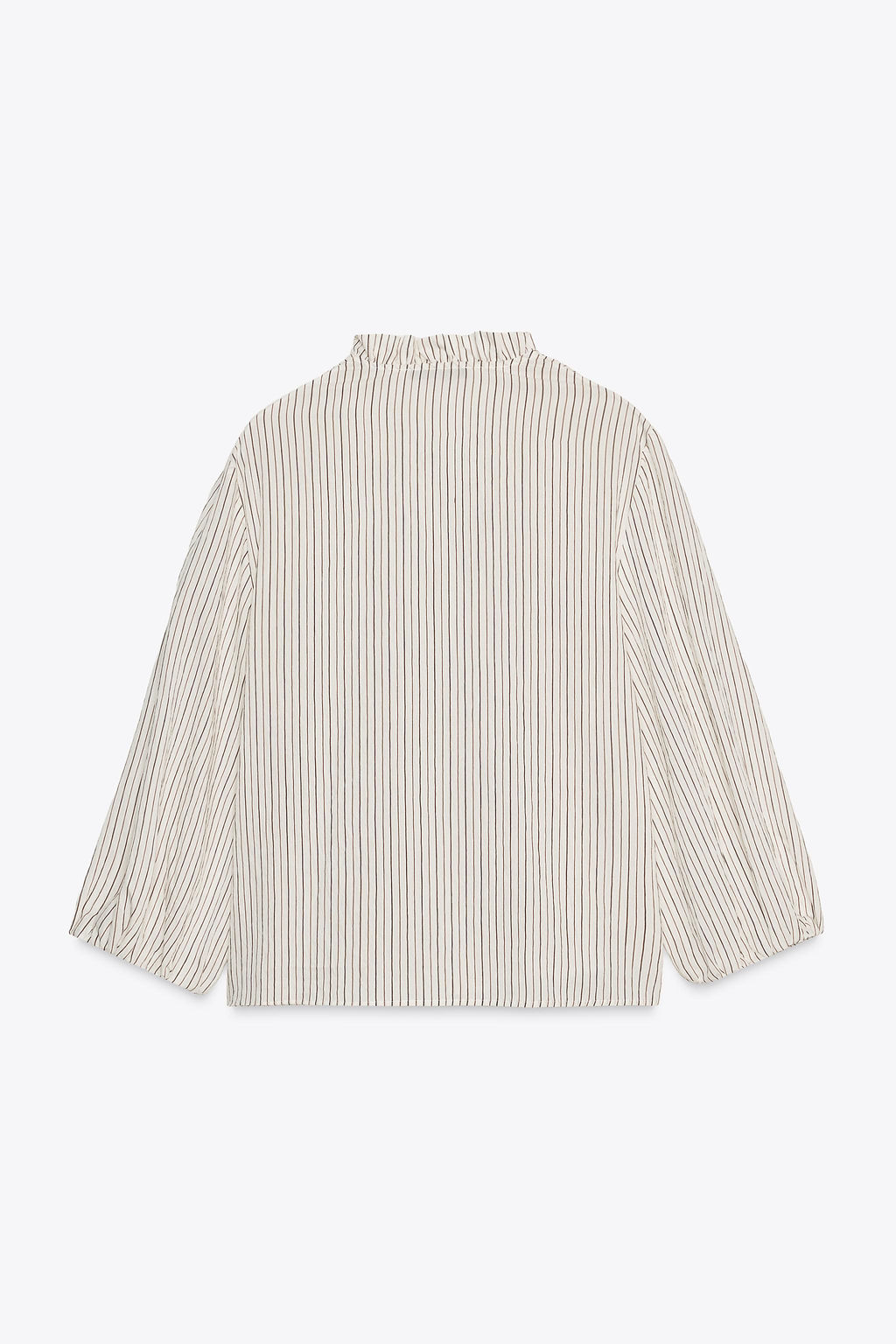 STRIPED SHIRT WITH RUFFLES - Zara фото 7