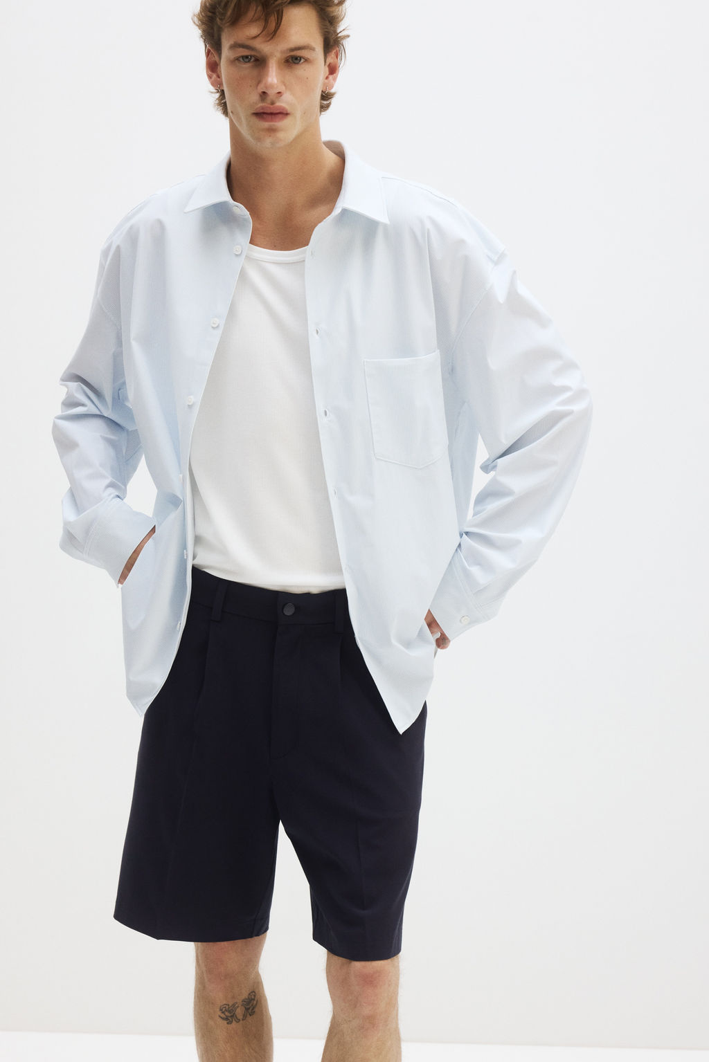 Pantal?n corto Four-way stretch Loose Fit - H&m фото 10