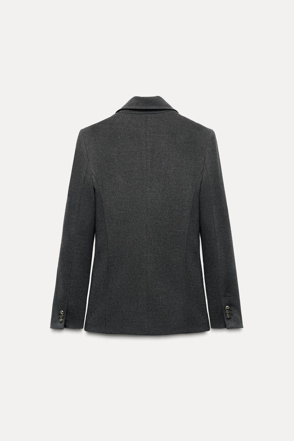 DOUBLE-BREASTED BLAZER WITH ELBOW PATCHES - Zara фото 4