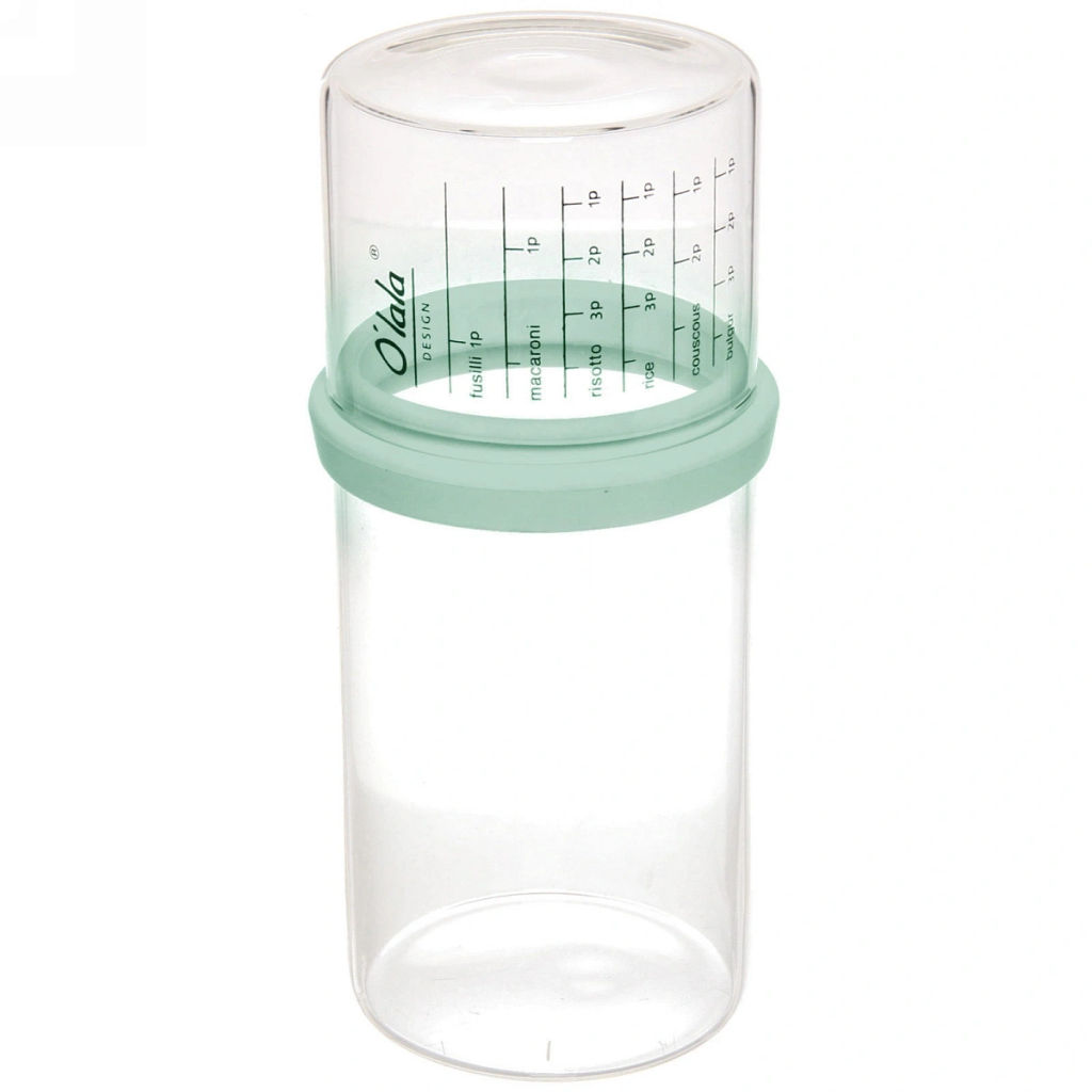 Банка для продуктов стеклянная 850мл "Olala" с мерный стаканом