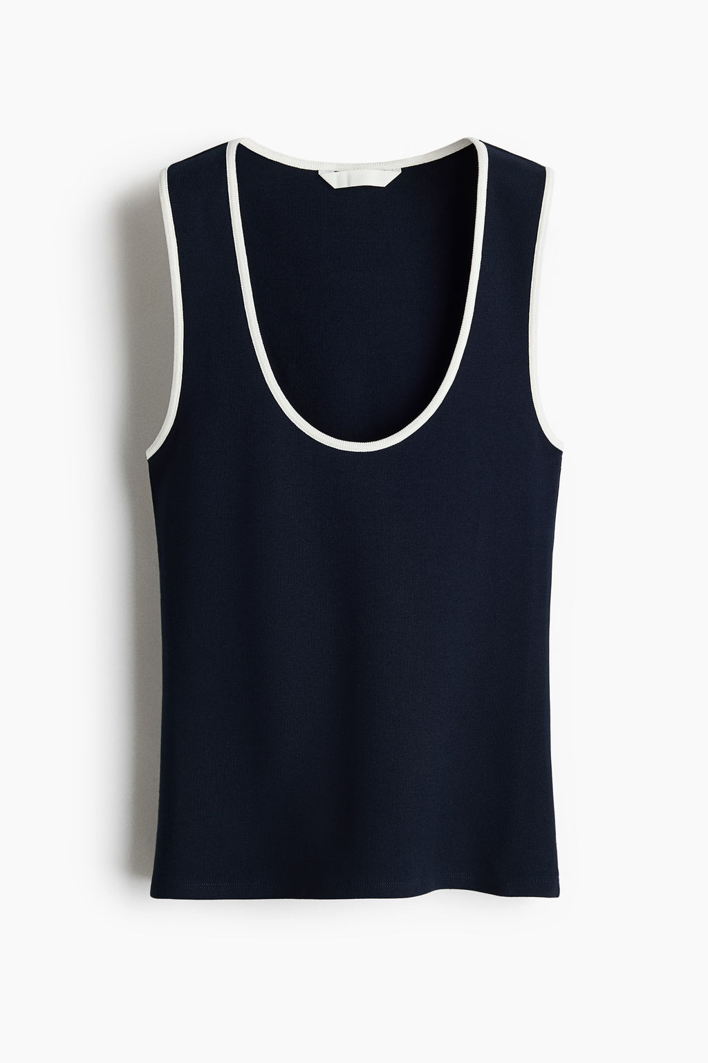 Camiseta sin mangas en algod?n acanalado