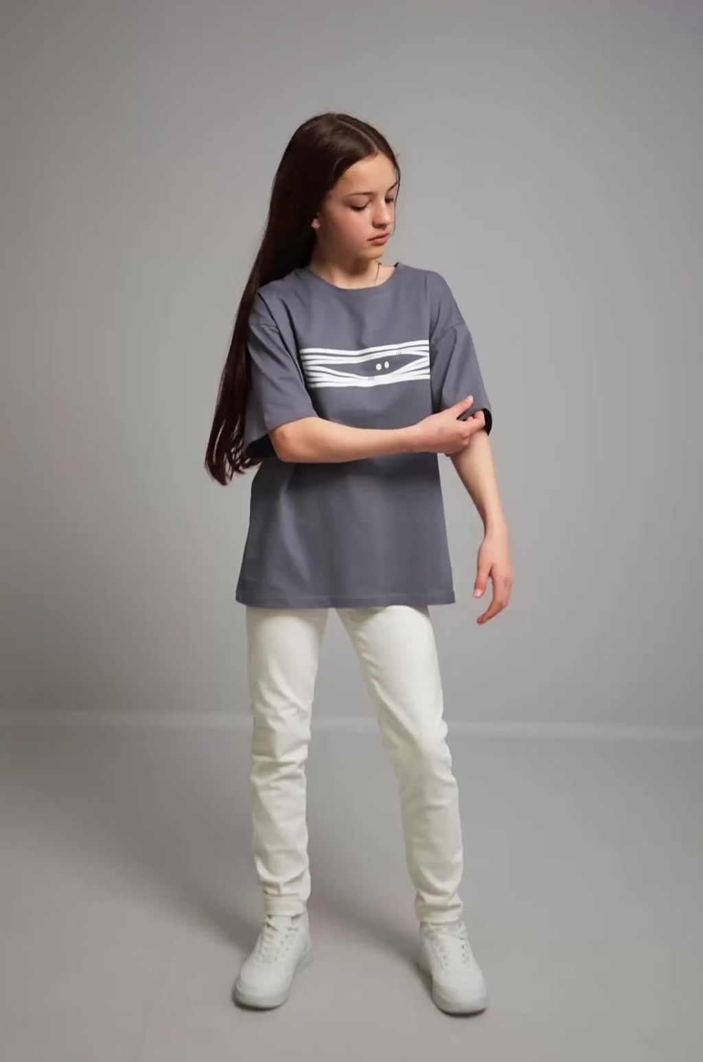 Детская футболка оверсайз Happyfox