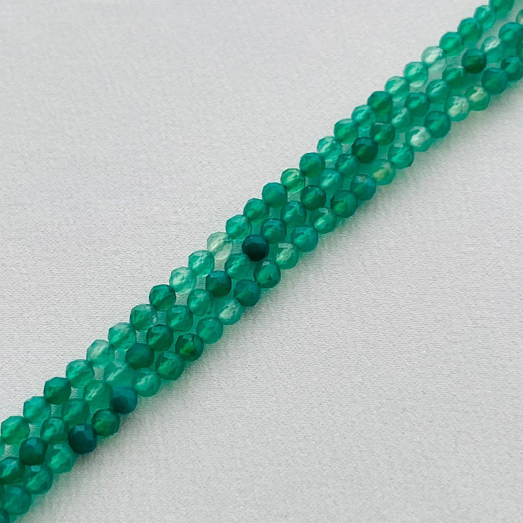 Бусины для украшений из зеленого Агата тон.