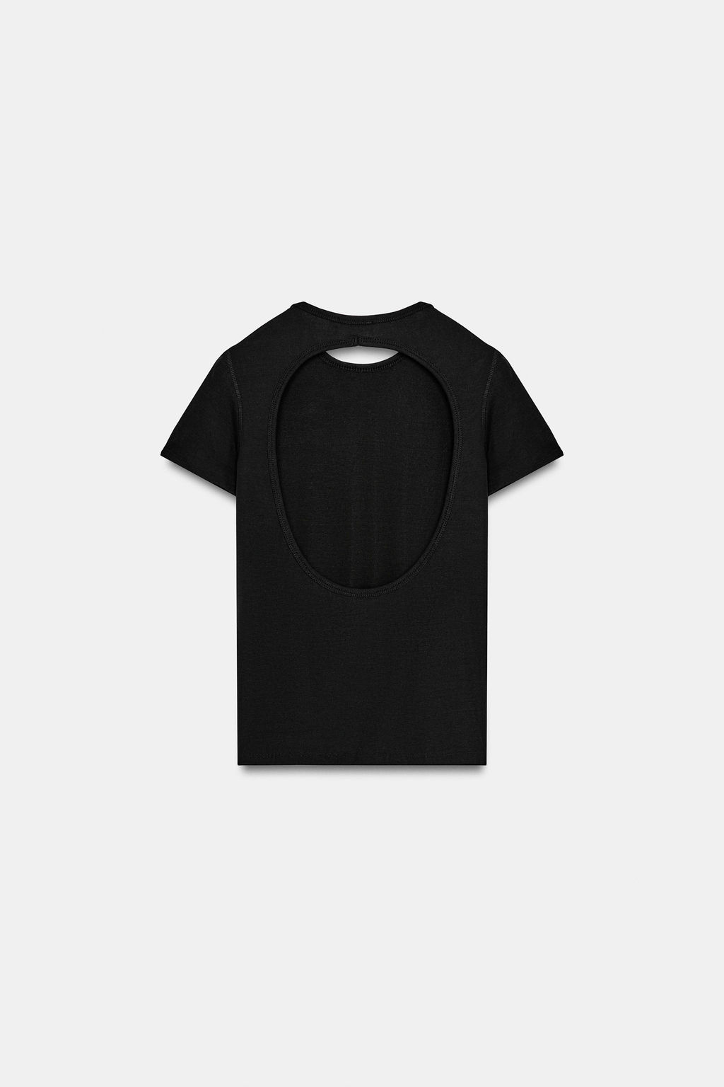 CAMISETA ABERTURA ESPALDA / Negro - Zara фото 4