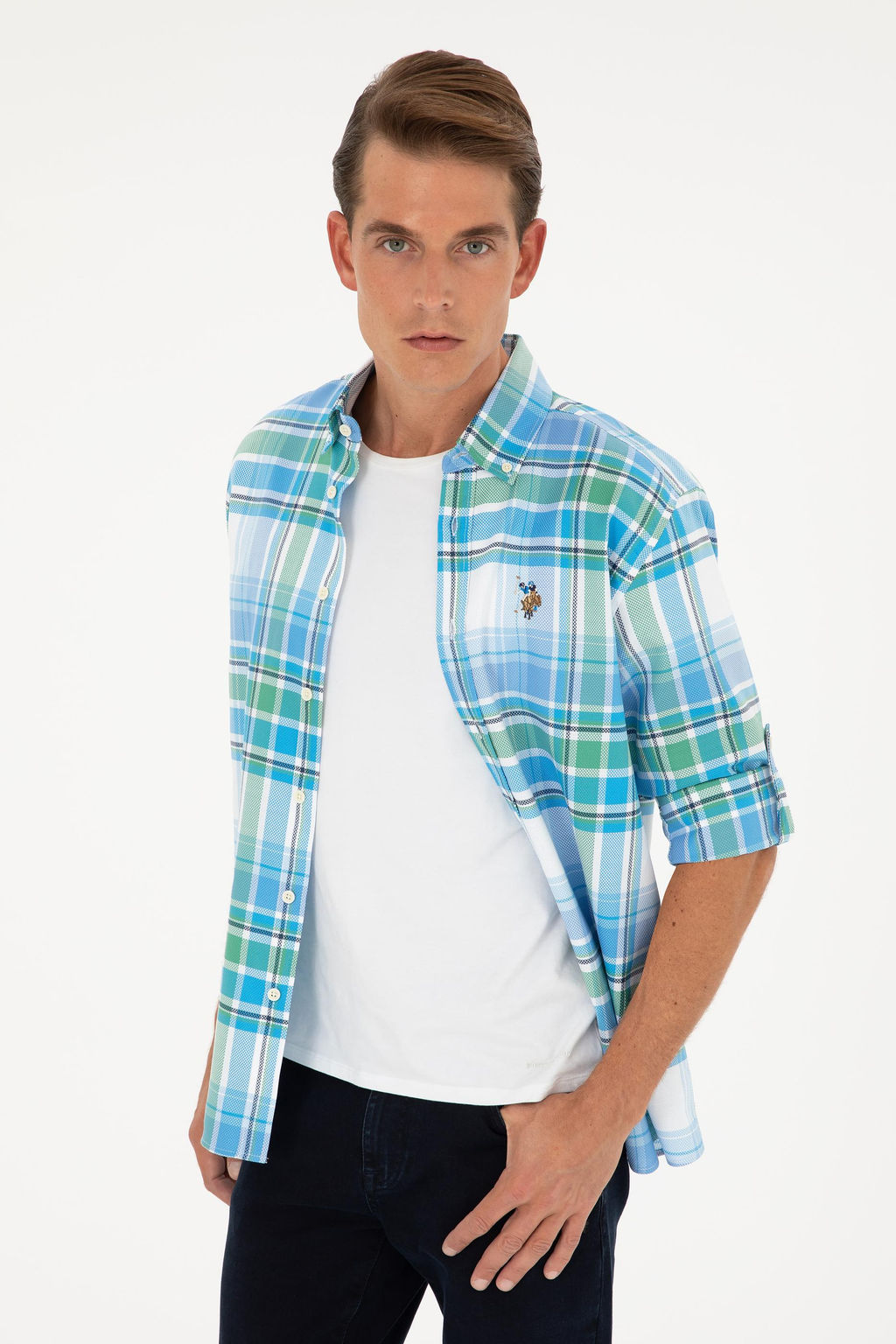 U. S. Polo Assn / Мужская рубашка Saks с длинным рукавом - U.s. polo assn фото 10