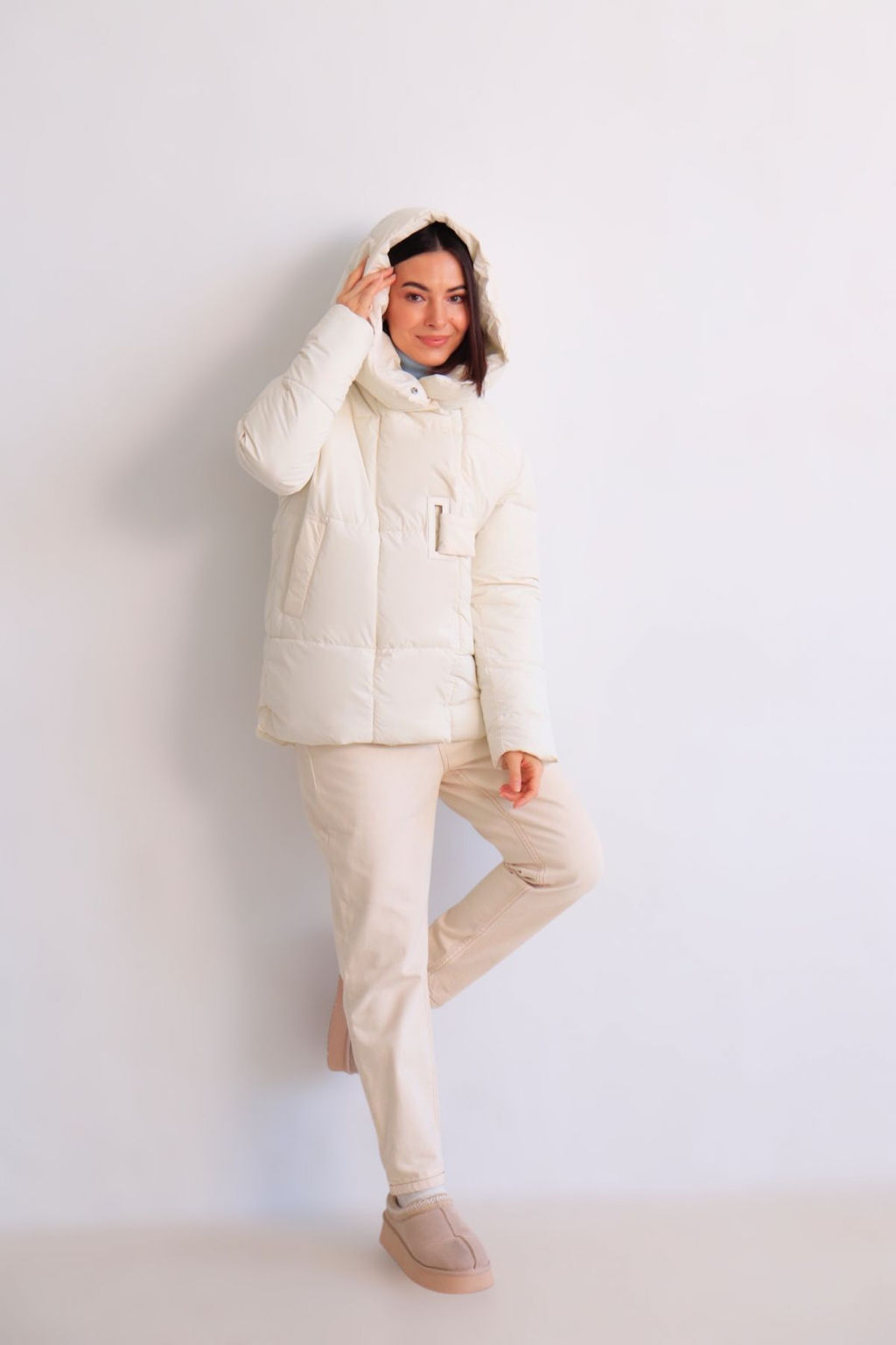 Martichelli Куртка зимняя айвори  фото 8