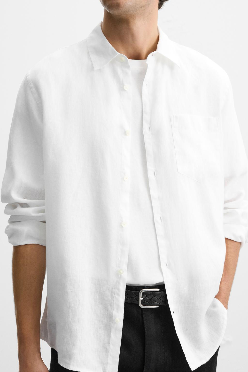 100% LINEN SHIRT - Zara фото 6