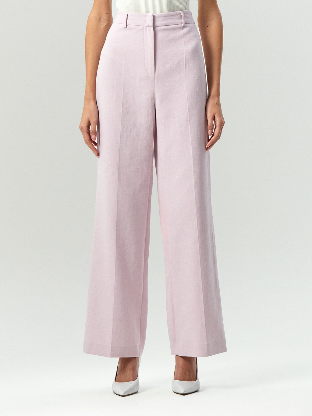 Emka / Брюки широкого кроя с защипами фото 3