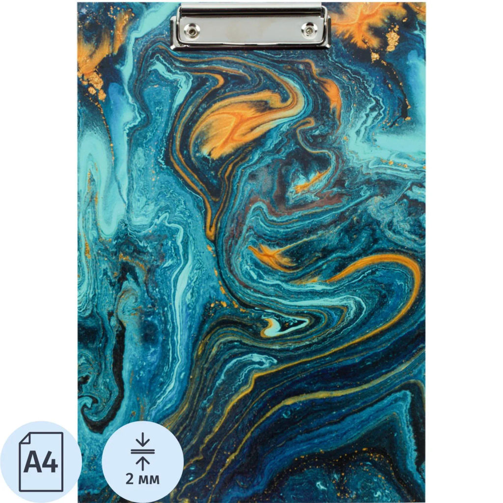 Папка-планшет A4Attache Selection Fluid 220x310мм бирюзовая  фото 2