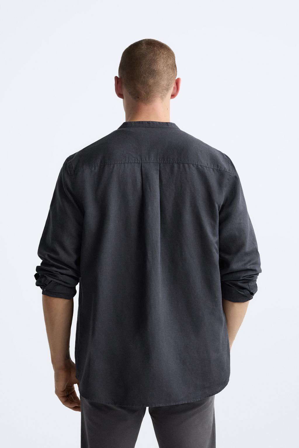 PAMUKLU KETEN GOMLEK - Zara фото 24