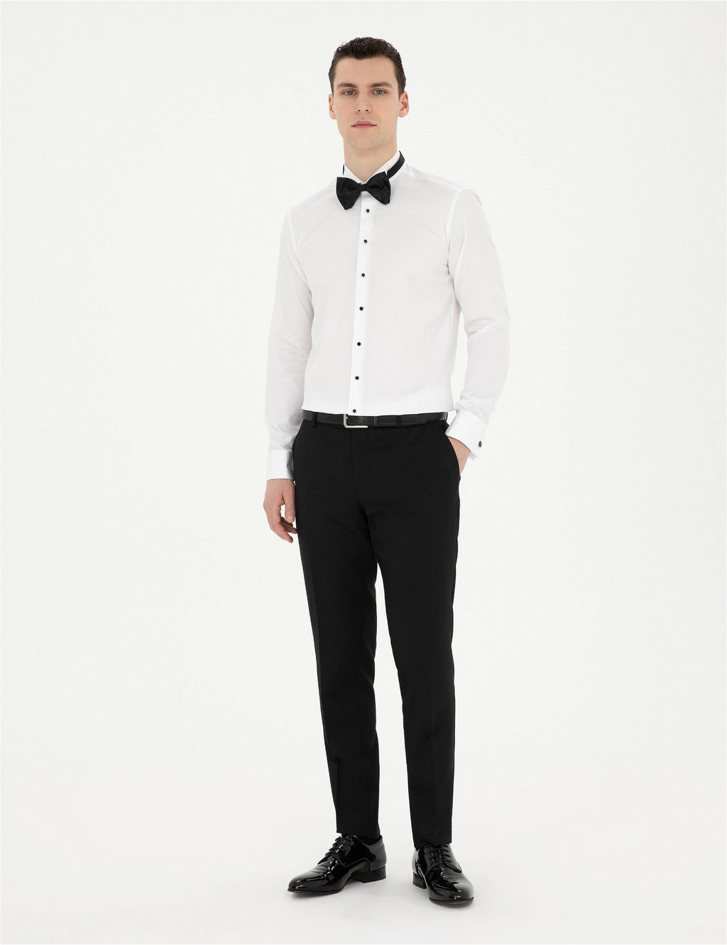 Beyaz Slim Fit Smokin G_mlek