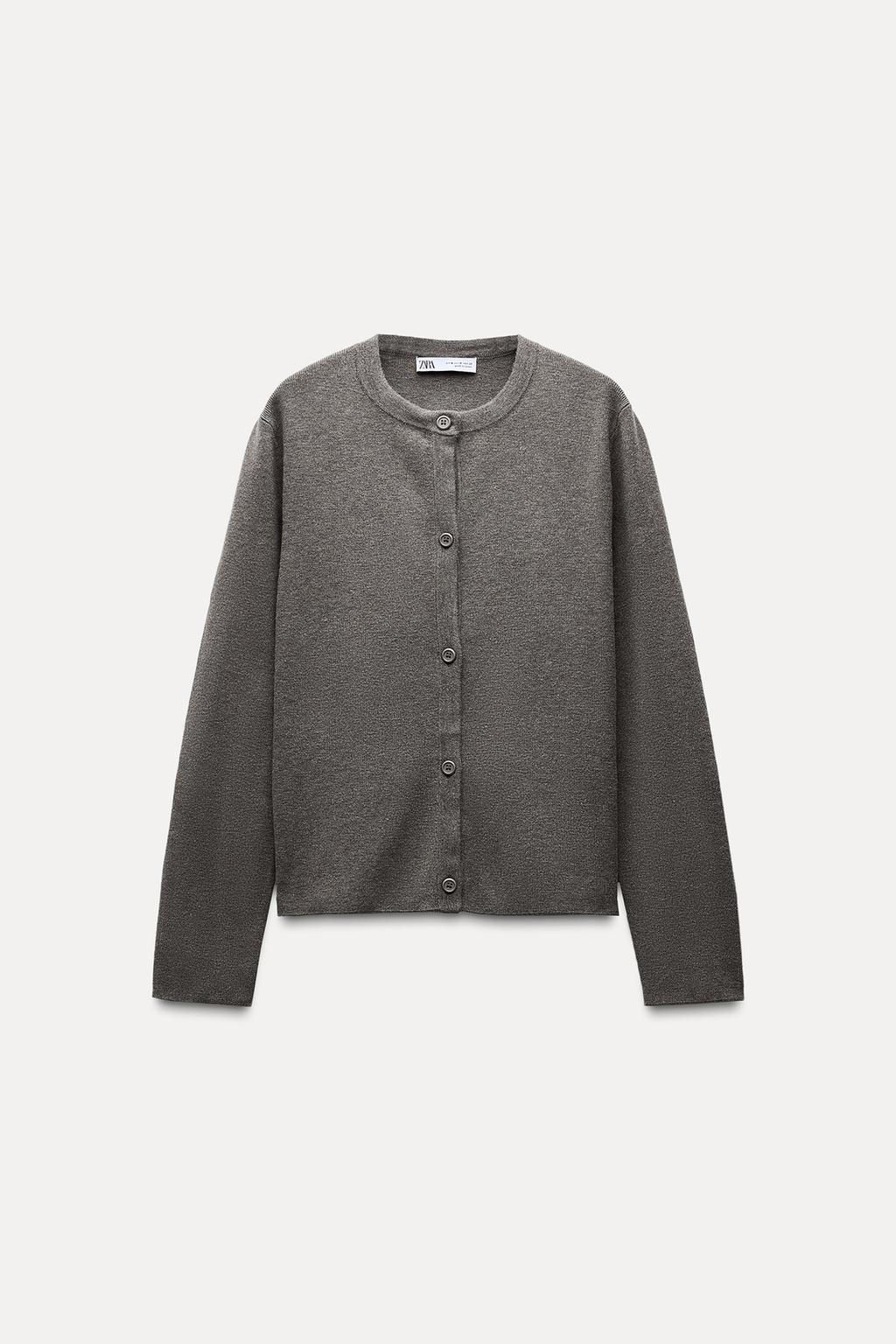PLAIN KNIT CARDIGAN - Zara фото 7