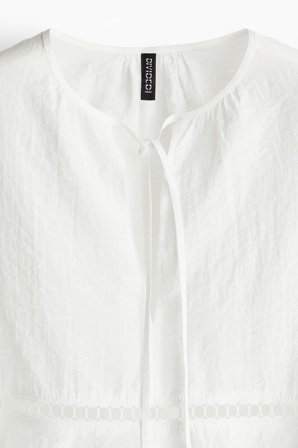 Blusa oversize con inserciones de encaje - H&m фото 7