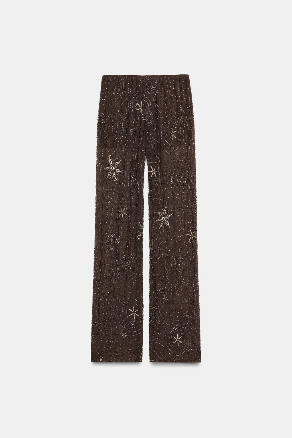 BEADED SEQUIN TROUSERS - Zara фото 11