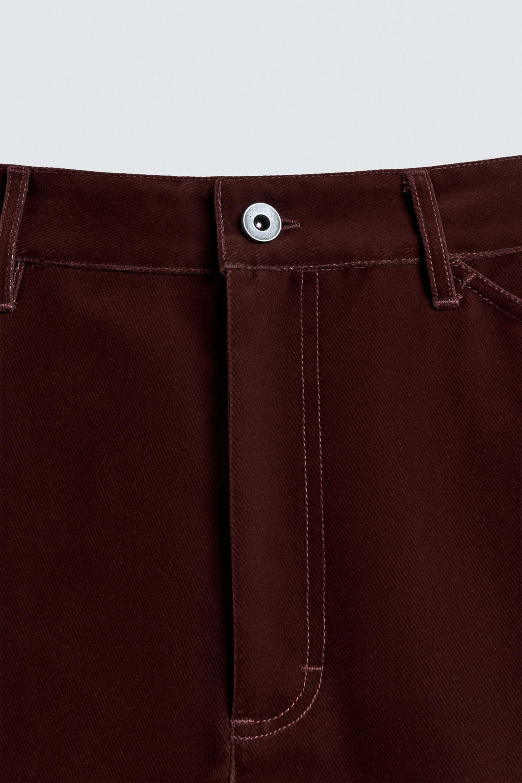 FLOCKED WIDE-LEG TROUSERS - Zara фото 9