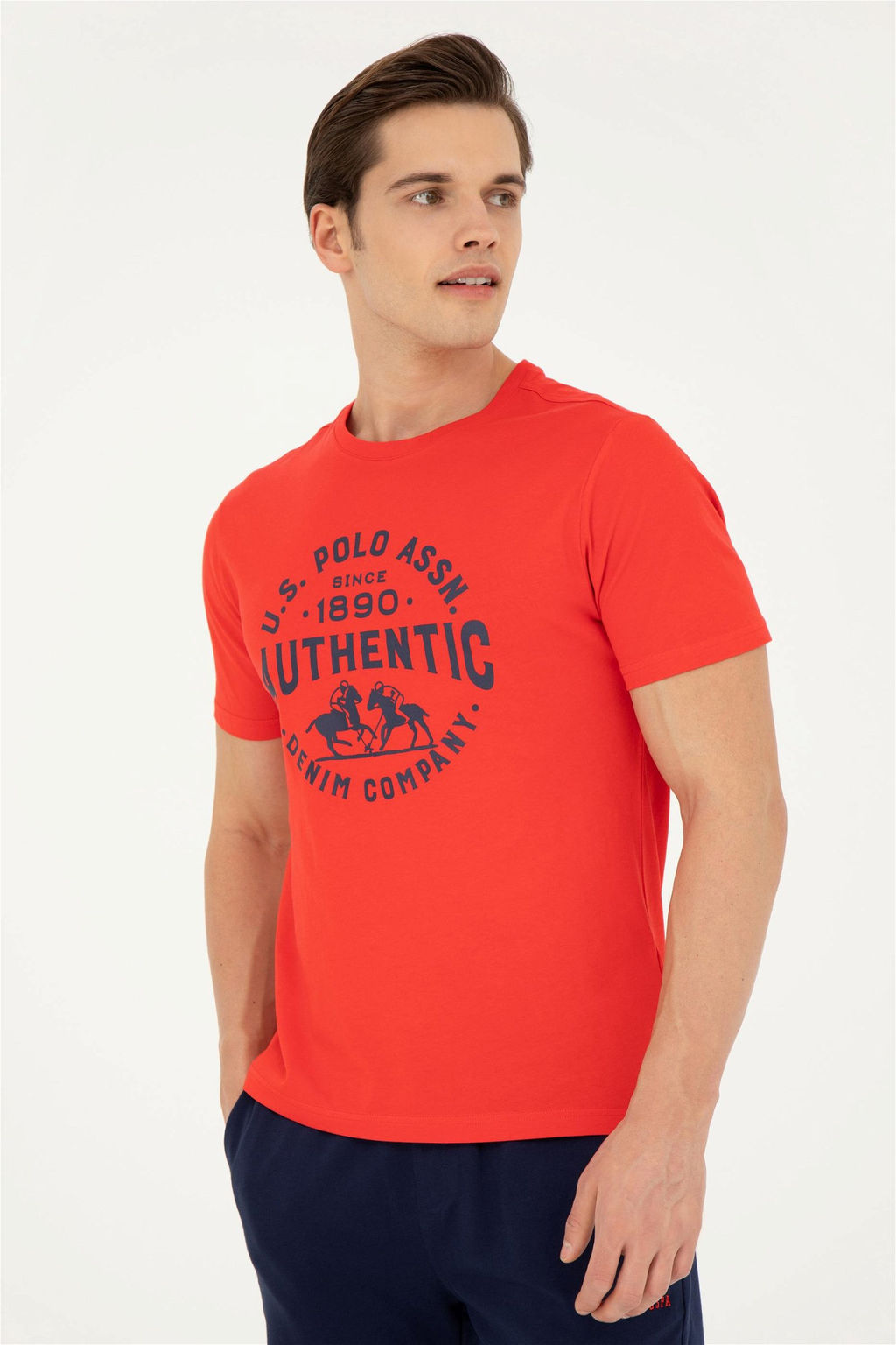 Мужская красная футболка - U.s. polo assn фото 3