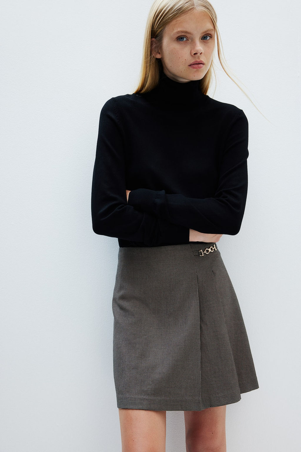 Minifalda con adorno metalico - H&m фото 3