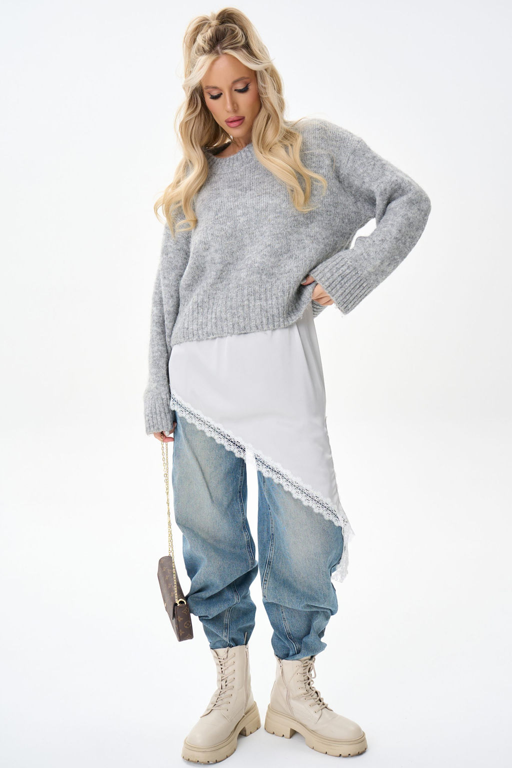 Топ Эли (серый) - Эльза фото 15