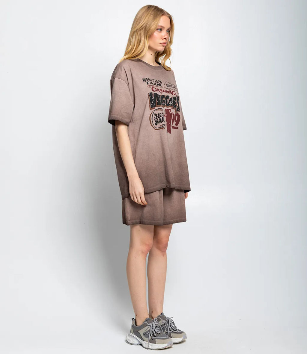 Костюм спортивный #КТ8606 (2), капучино