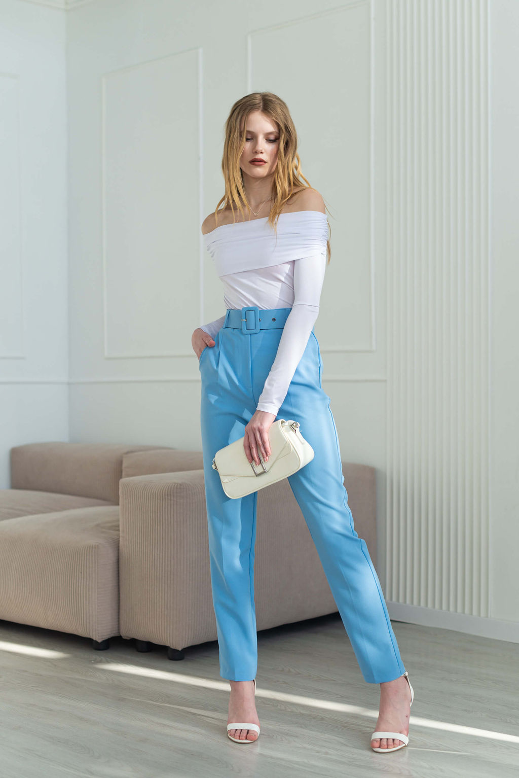 Брюки Стоун Bordo (голубой)* - Nadi bordo фото 2