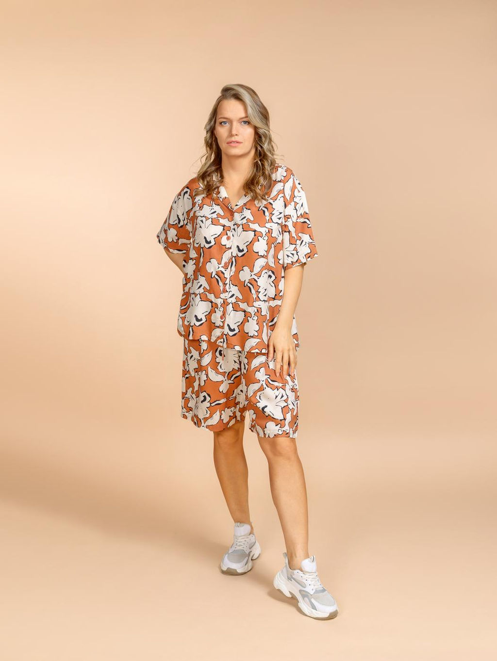 Костюм шорты и блузка (вискоза) №25-227-1 - Ганг фото 10