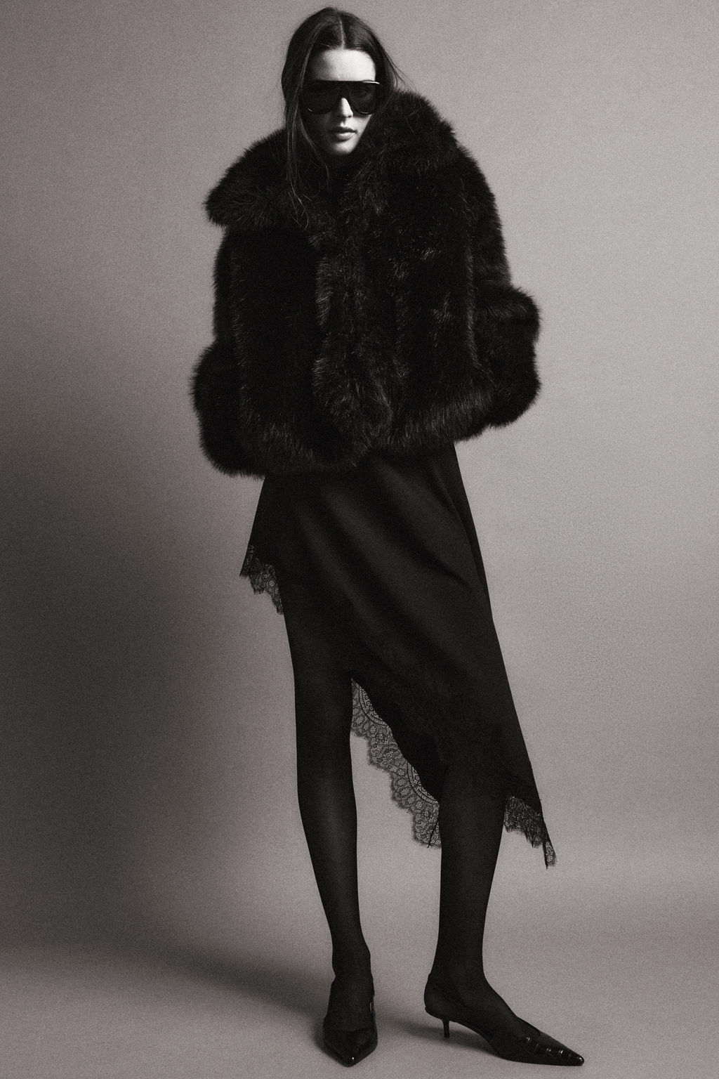 ASYMMETRIC LACE SKIRT ZW COLLECTION - Zara фото 4