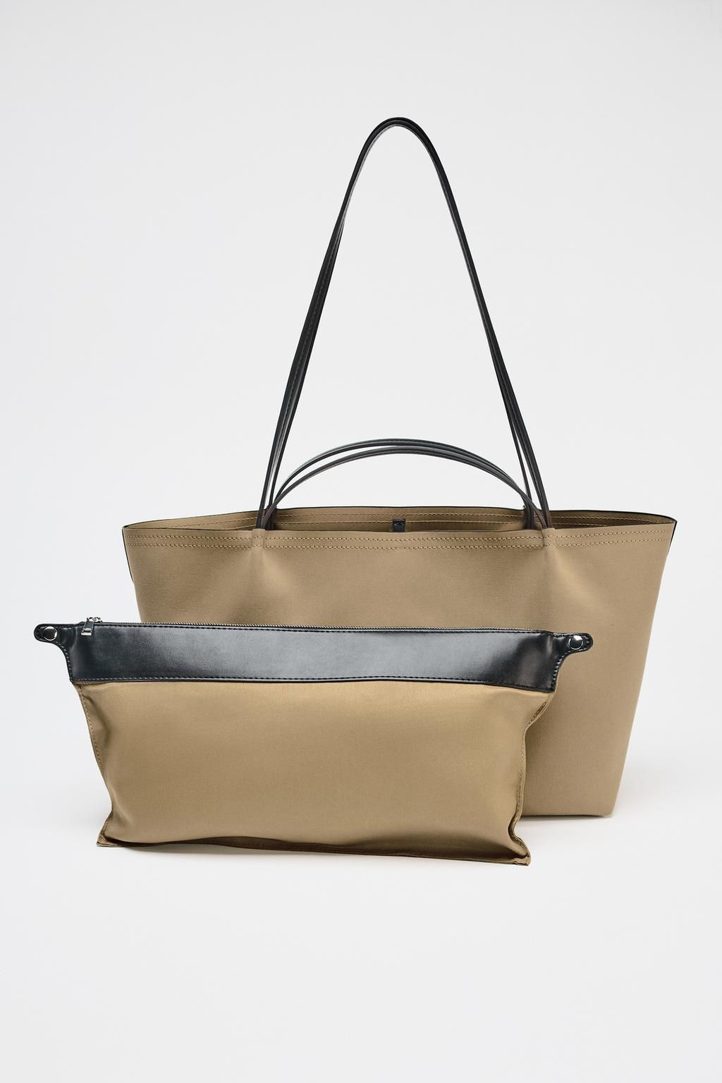 DOUBLE HANDLE TOTE BAG - Zara фото 5