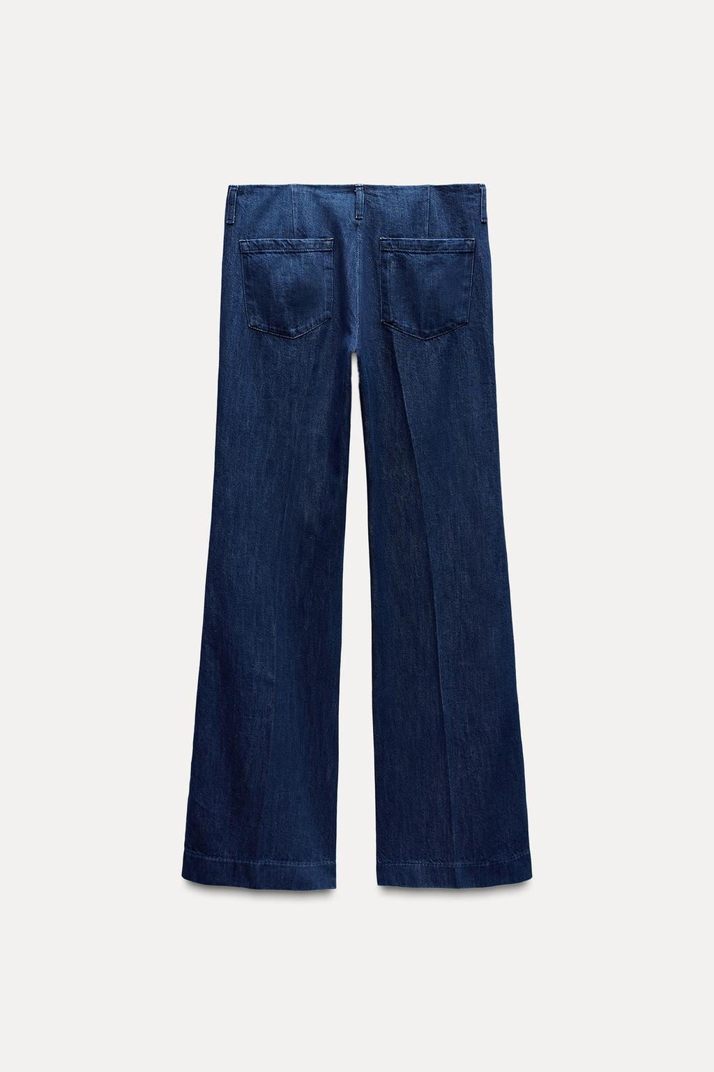 ZW COLLECTION BOOTCUT MID-WAIST JEANS - Zara фото 7