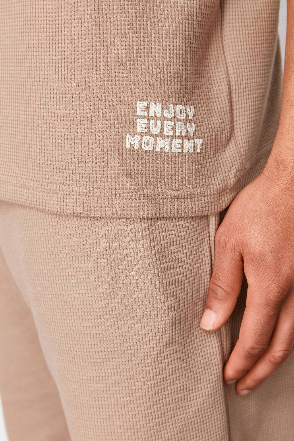 TRENDYOL MAN Mavi Regular Fit Waffle Sortlu Pijama Tak?m? TMNSS23PT00032 - Trendyolmilla фото 53