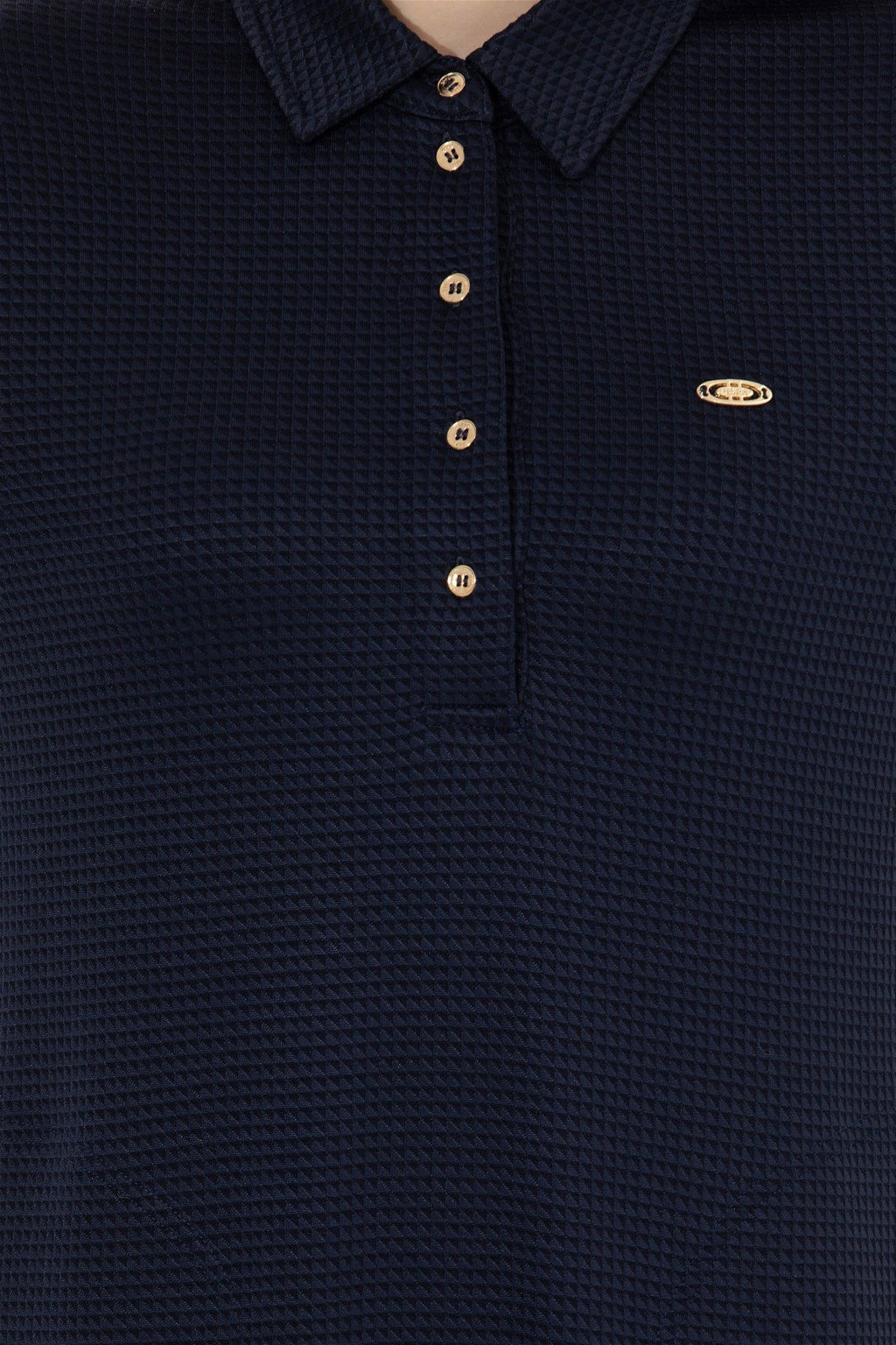 Женское темно-синее трикотажное платье с воротником-поло Неожиданная скидка в корзине - U.s. polo assn фото 6