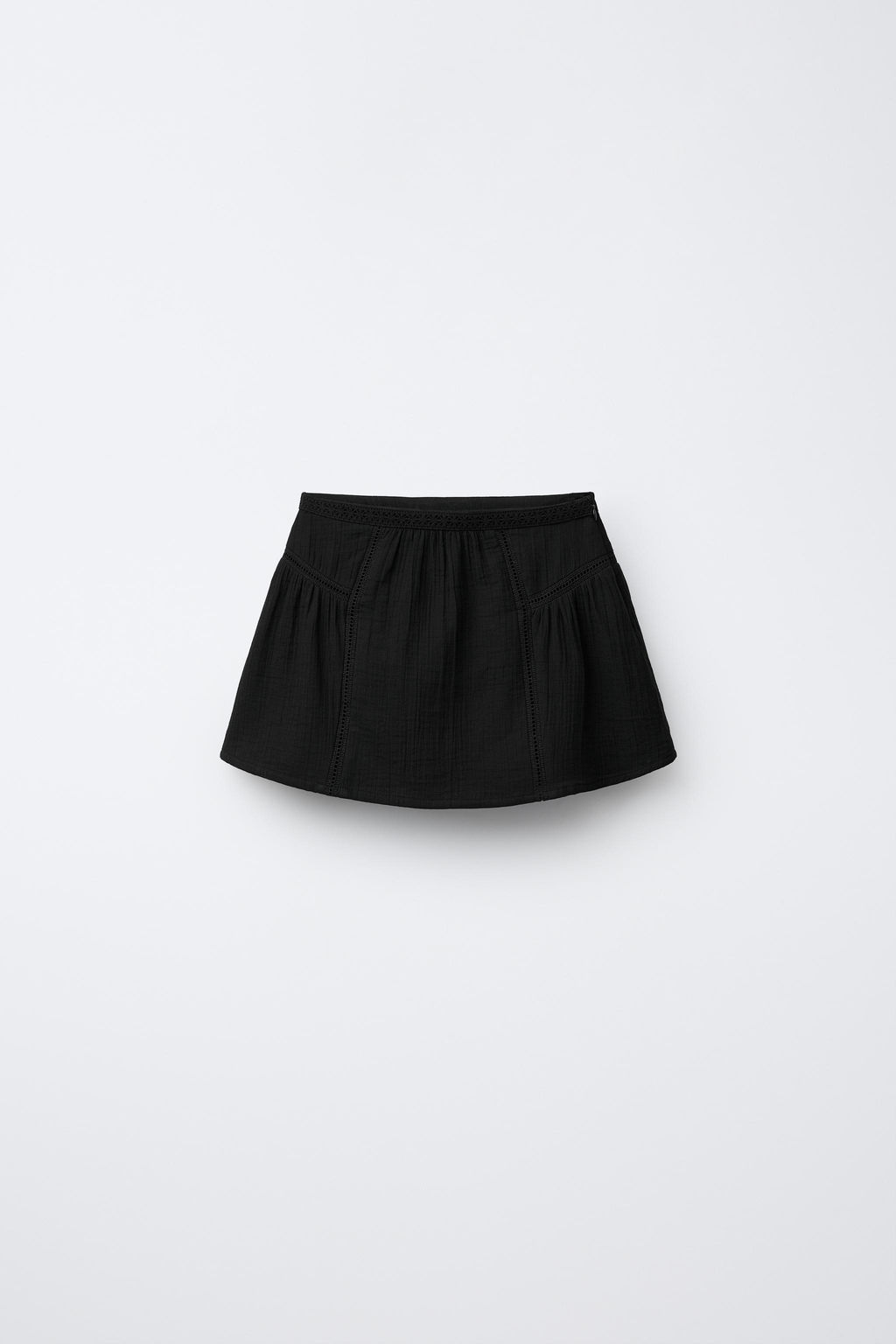 BRODERIE ANGLAISE RUFFLE SKIRT - Zara фото 6