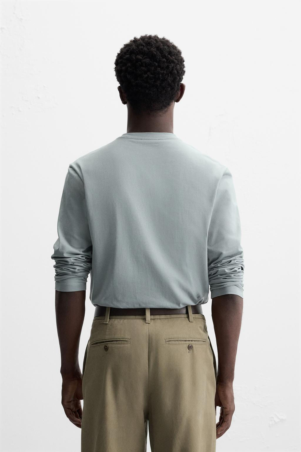 BASIC SLIM FIT T-SHIRT - Zara фото 27