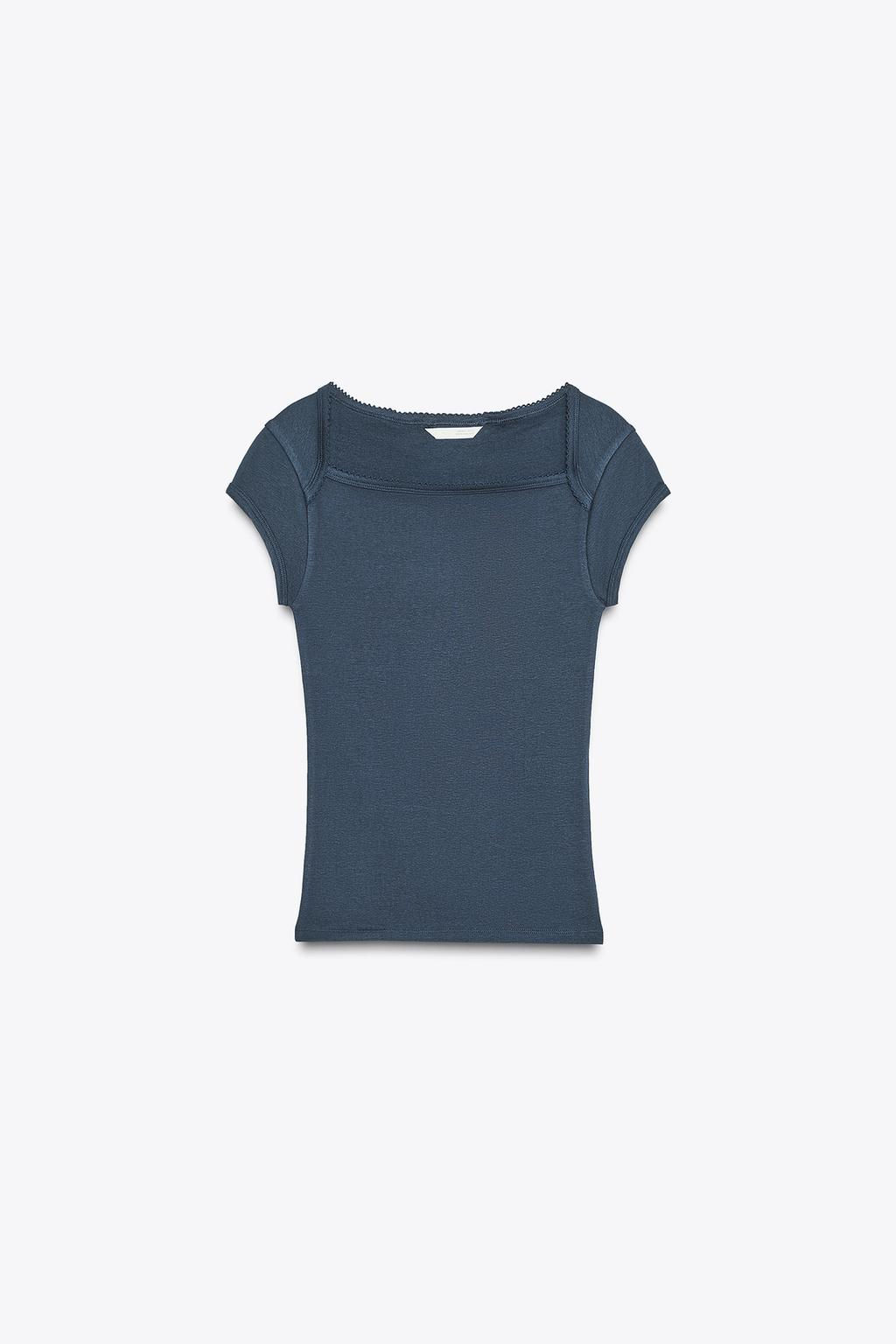 COTTON MODAL T-SHIRT - Zara фото 20